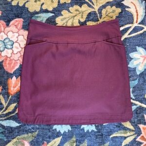 Tribal Purple Skort With Built In Shorts Office Golf Pickleball Work Skirt Sz 6